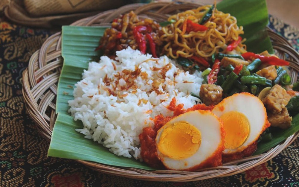 Nasi Jinggo. Comida de Bali
