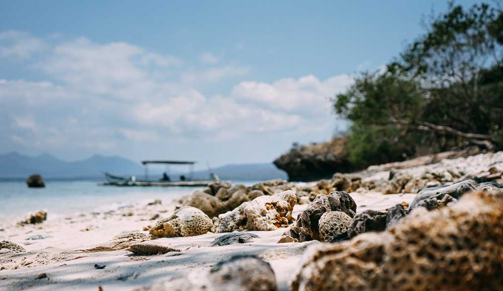 areia de Ilha Menjangan