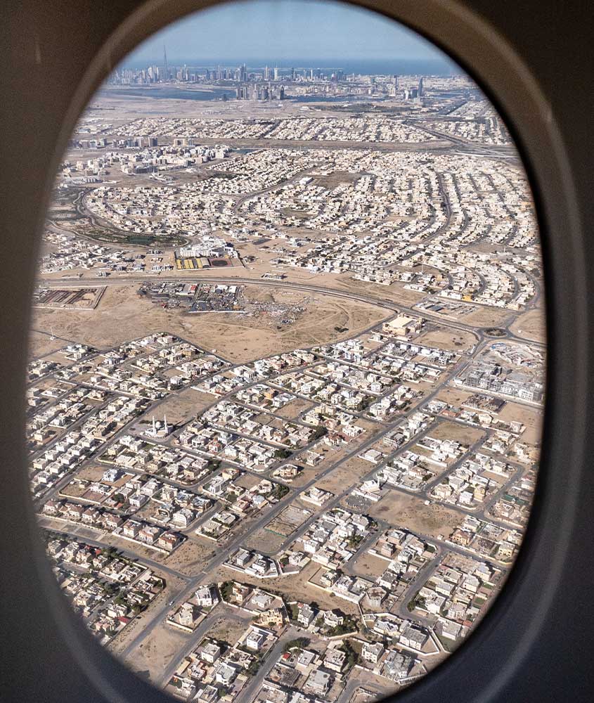 vista aérea de cidade em África do Sul