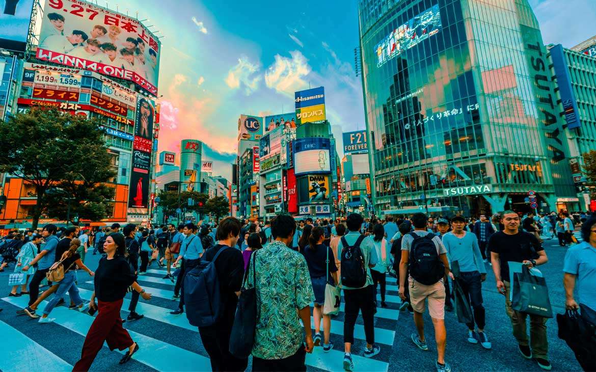 Cruzamento de Shibuya, o mais movimentado do mundo