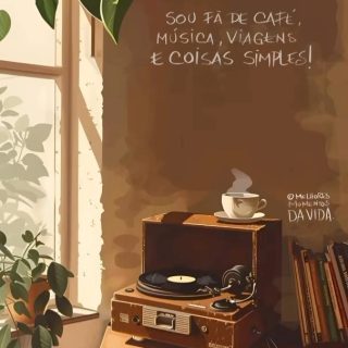 Sou fã de café, música, viagens e coisas simples! A lista só aumenta! 😃 E você, o que acrescentaria a essa lista? 😍#viagens #musicaboa #musica #viajantes #cafe #amocafe