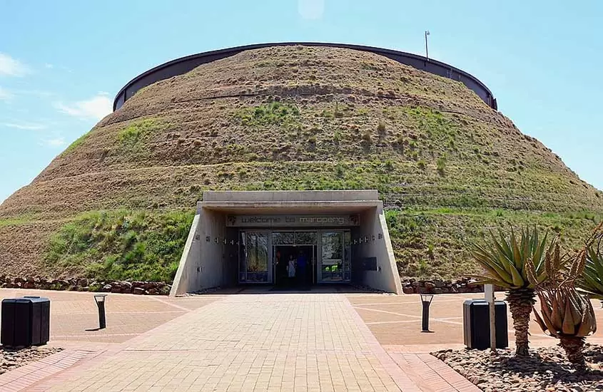 Entrada de Berço da Humanidade, local histórico na África do Sul