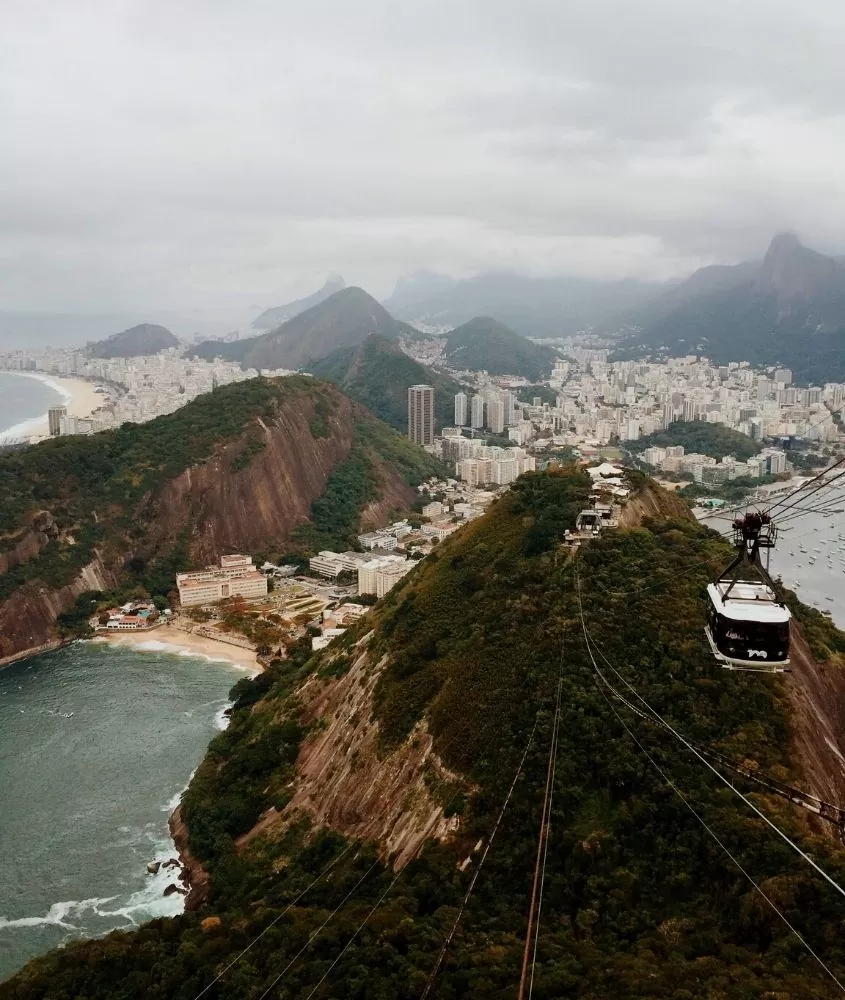 bondinho e morro do pão de açúcar, um dos lugares mais bonitos do Rio de Janeiro